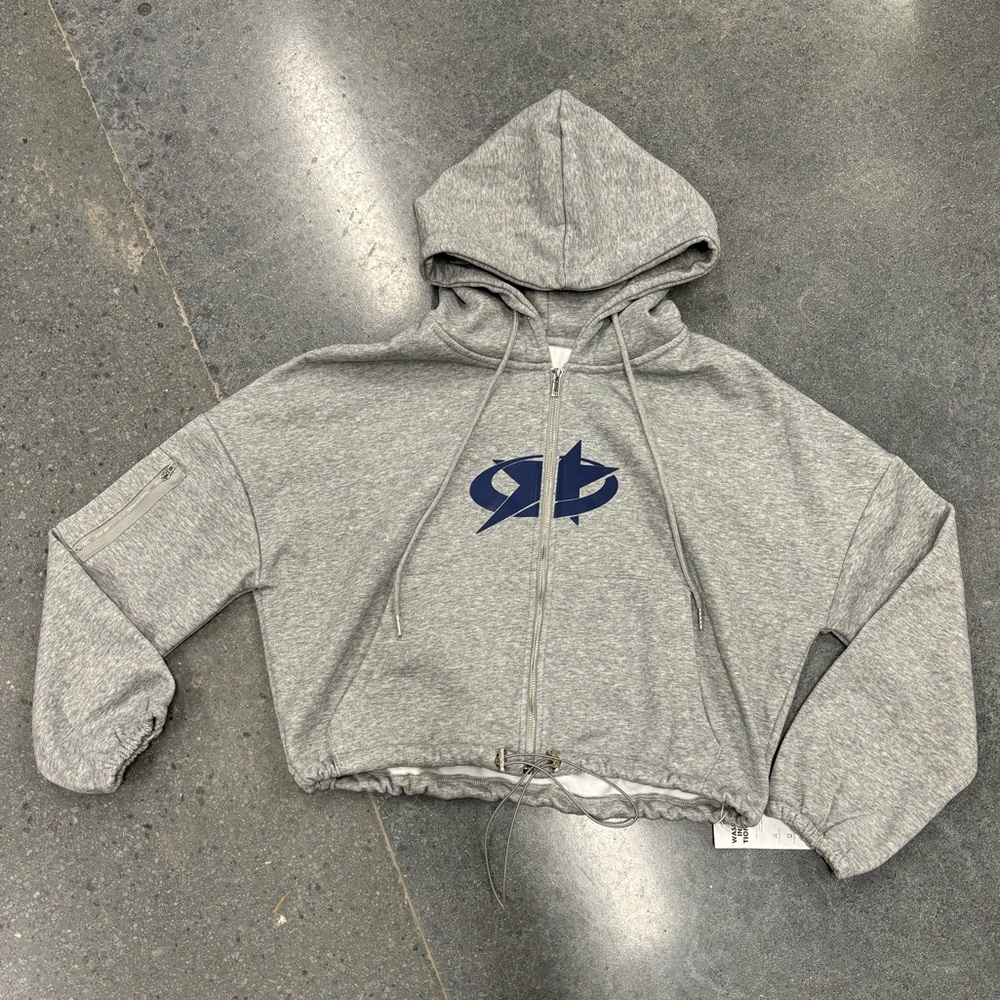 Emmiol, gray oversized hoodie, size S